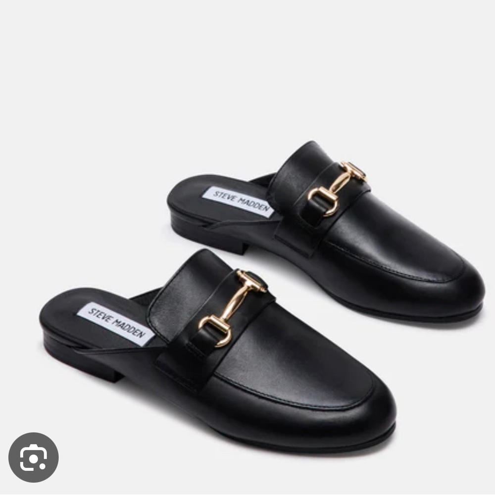 Steve Madden Black Loafers